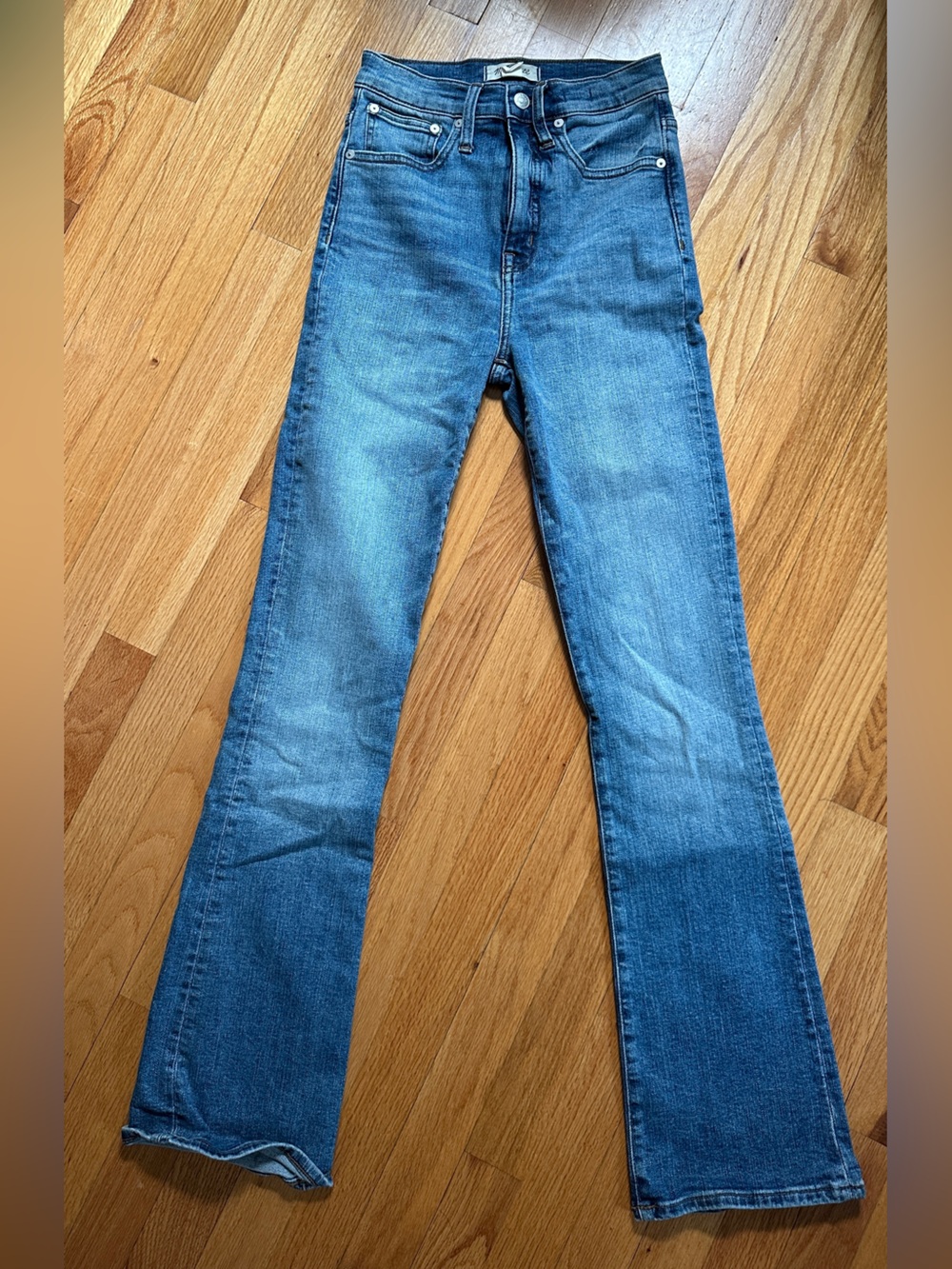 Madewell High Rise Skinny Flare Jeans - Blue